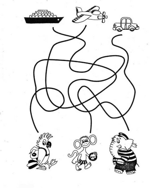 Лабиринт для укрепления глазодвигательных и прослеживающих функций