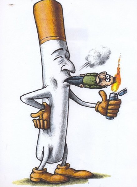 Вредные привычки карикатура