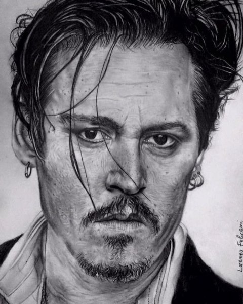 Джонни Депп для срисовки