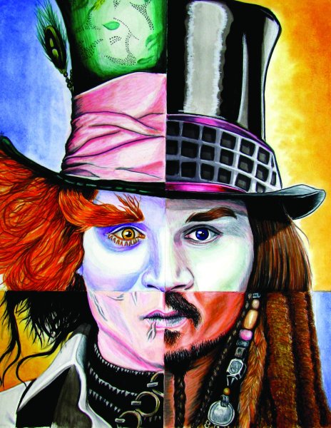 Карикатурный Джонни Депп