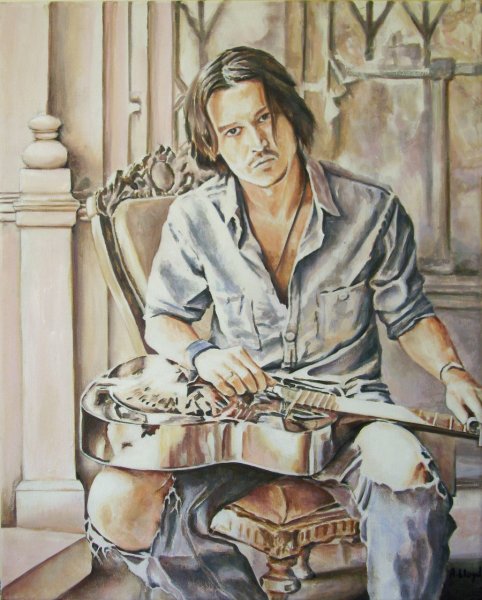 Капитан Джек Воробей для срисовки