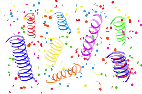 Конфетти и серпантин