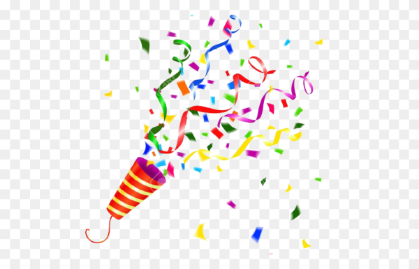 Хлопушка конфетти вектор