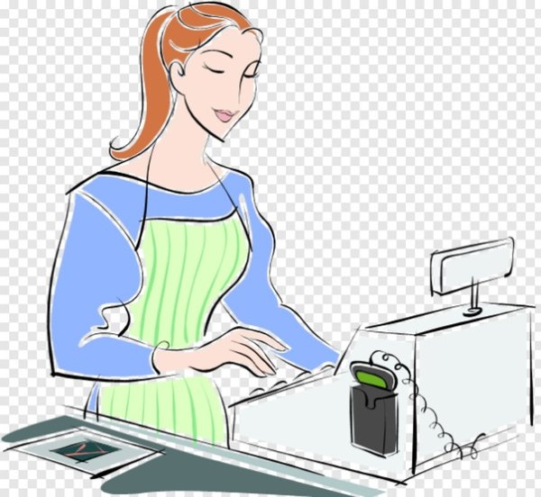 Нарисовать кассира