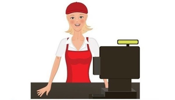 Кассир мультяшный