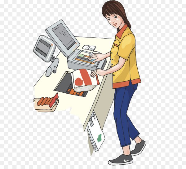 Нарисовать продавца