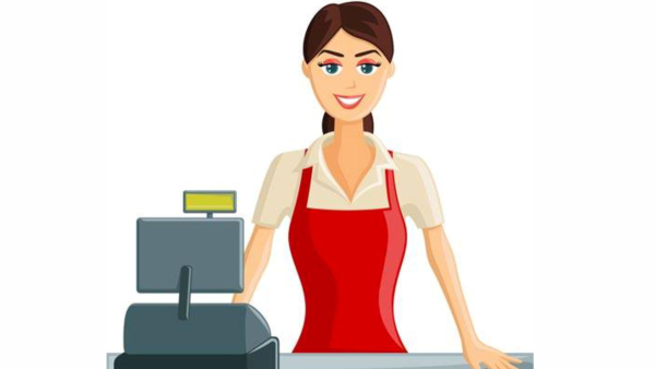 Продавец иллюстрация