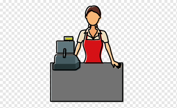 Продавец без фона