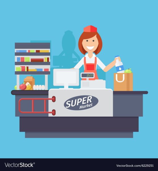 Продавец рисунок