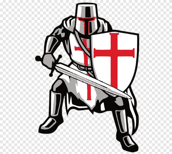 Крестоносец наклейка