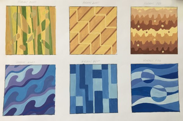 Контраст фигур в композиции