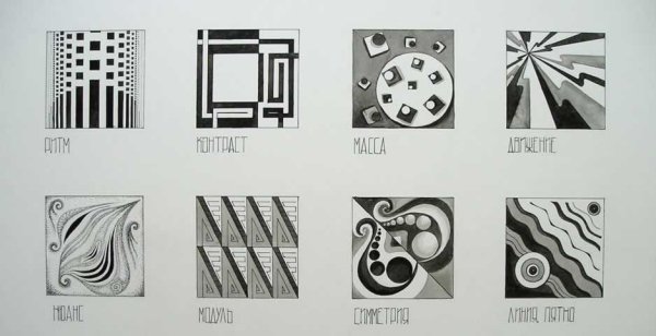 Декоративный натюрморт ахроматическая Гармония