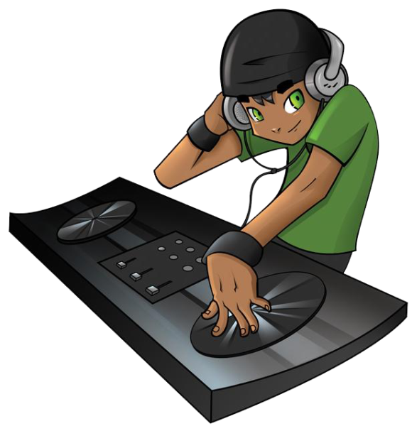 Диджей рисунок