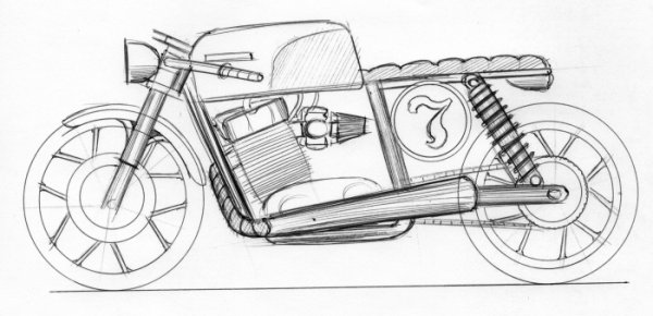 Мотоцикл ИЖ Юпитер 5 карандашом