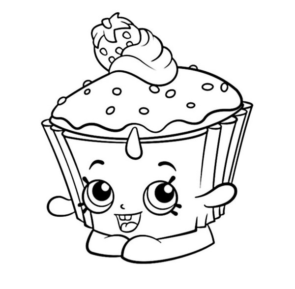 Мультяшный торт Шопкинс