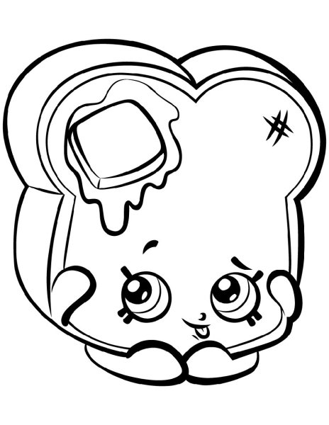 Раскраска Шопкинс тортик