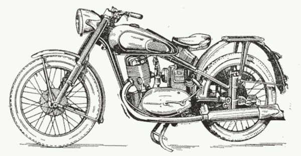 Схема мотоцикла ИЖ 49