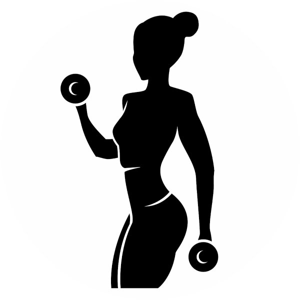 Силуэт спортивной женщины