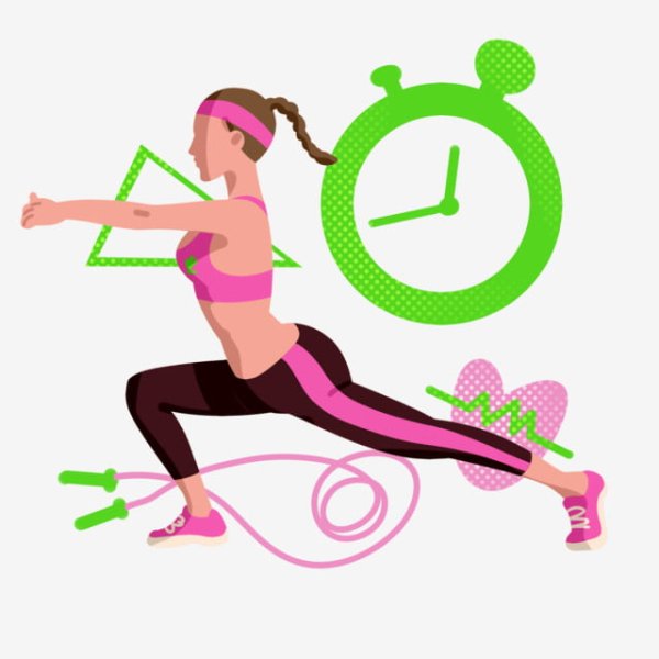 Фитнес картинки мультяшные