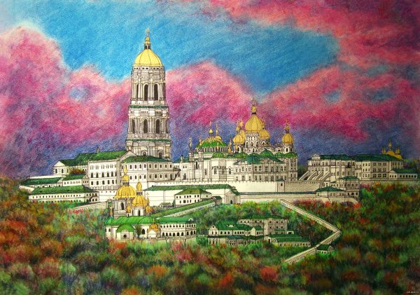 Киево-Печерская Лавра рисунок