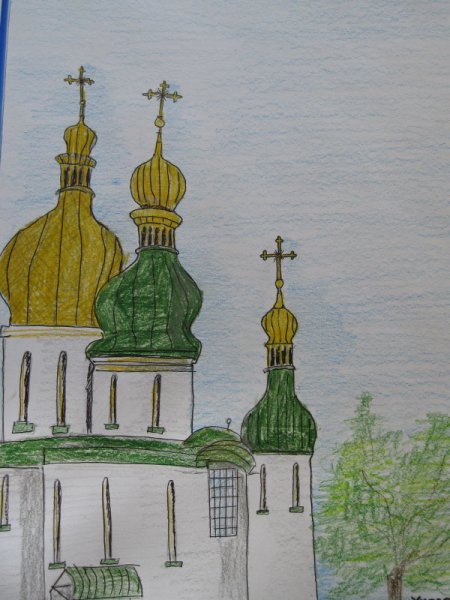 Достопримечательности Киева рисунок