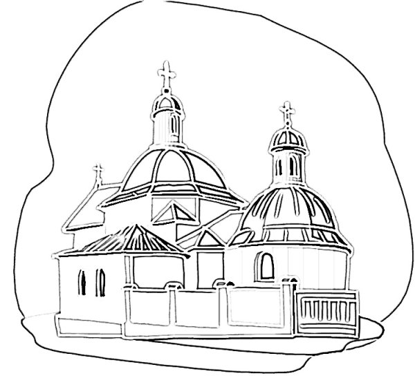 Раскраска купола храма