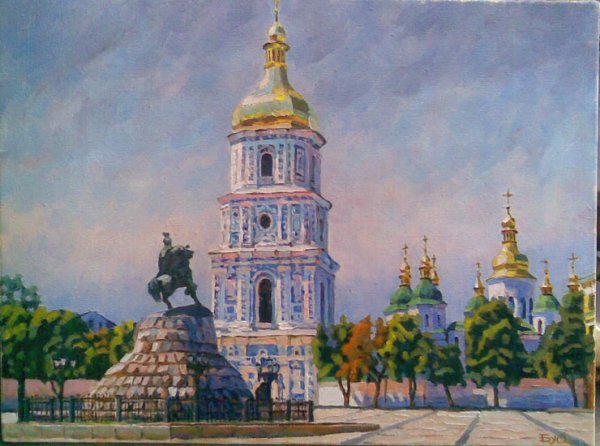 Софийский собор в Киеве на картине художника