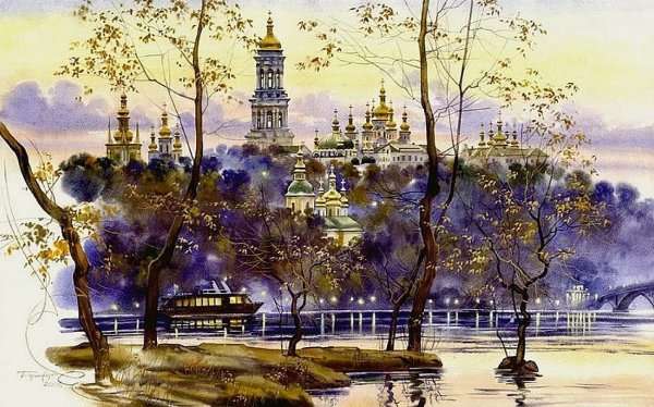 Сергей Брандт художник акварель