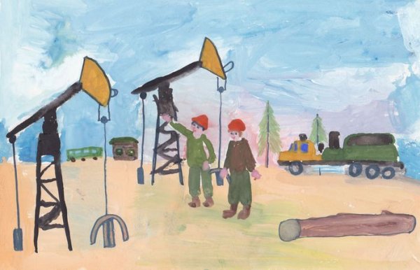 Наклейка нефть