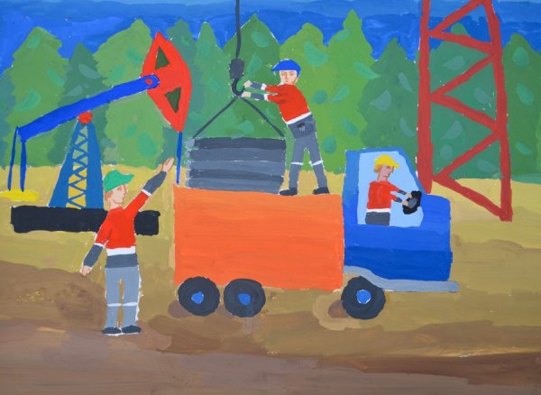 Нефтяник вектор