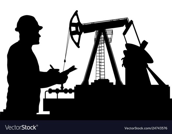 Нефтяник силуэт