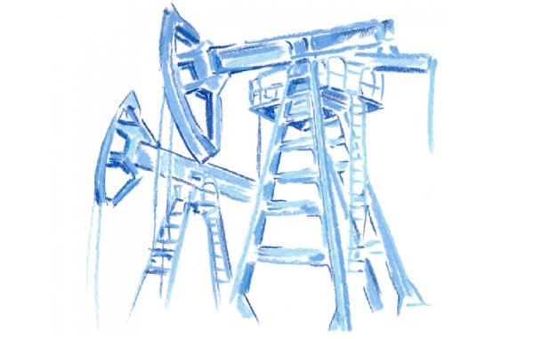 Нефтяник силуэт