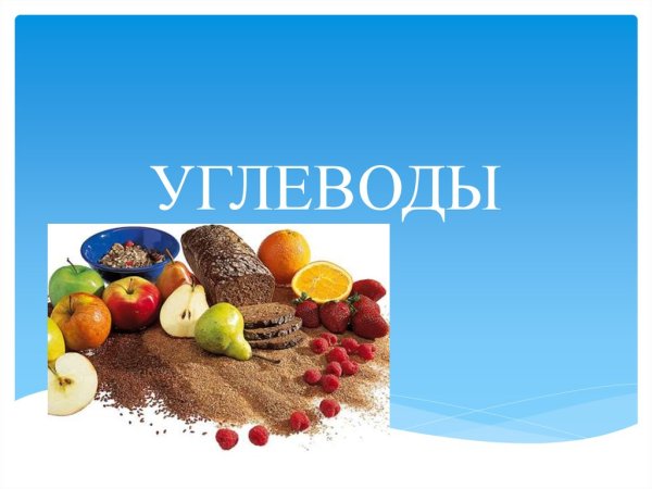 Углеводы презентация