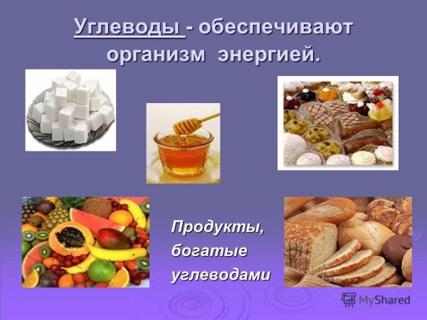 Углеводы продукты