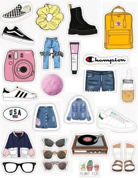 Вещи для бумажных кукол