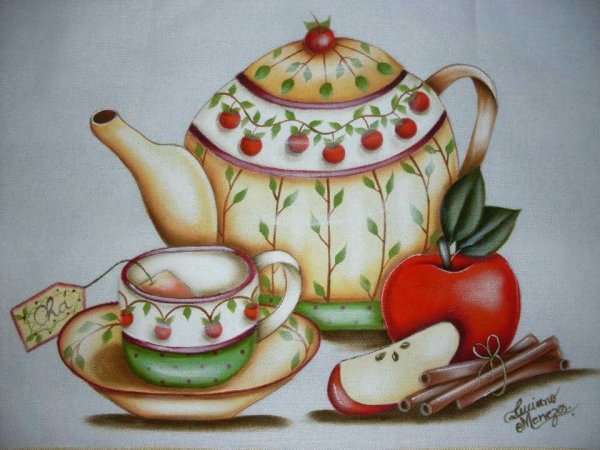 Чайный сервиз рисунок для детей