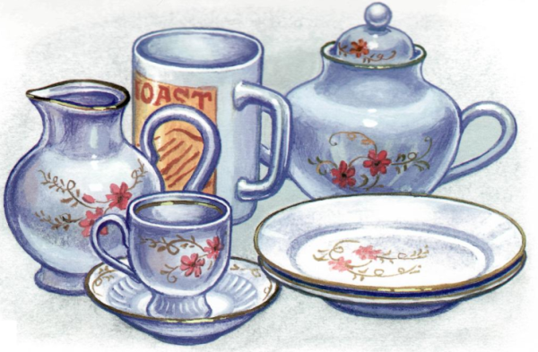 Чайный сервиз рисунок