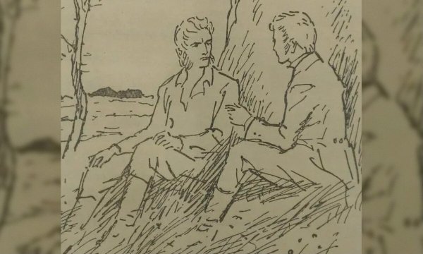 Базаров и Аркадий иллюстрации