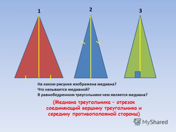 Медиана treugolniki