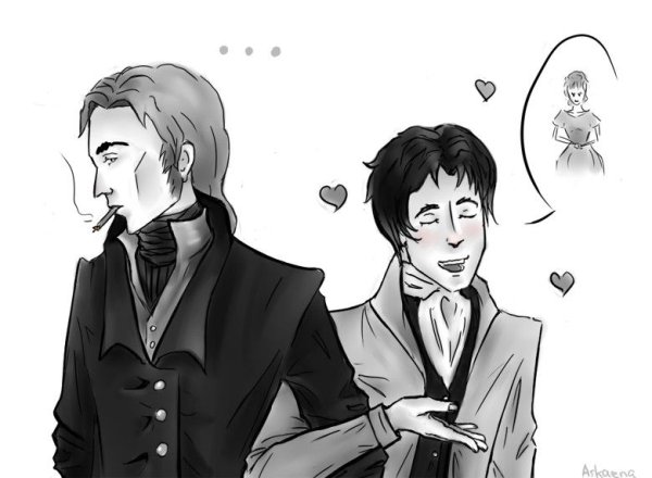 Аркадий Кирсанов и Евгений Базаров