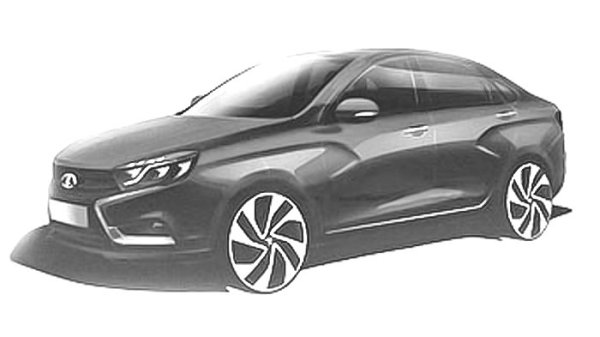 Машина Веста мультяшная