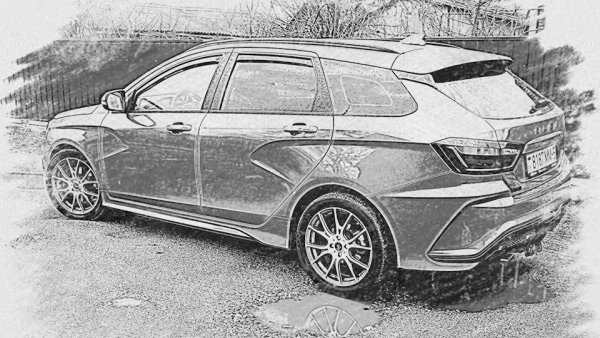 Раскраска Лада Веста св кросс