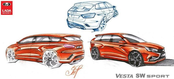 Раскраска Лада Веста св кросс