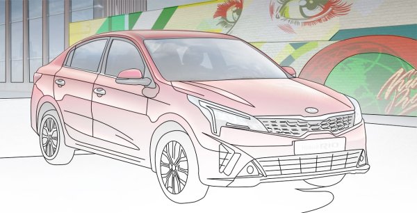 Раскраска Лада Веста св кросс