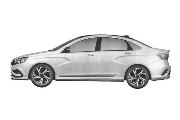 Lada Vesta сбоку