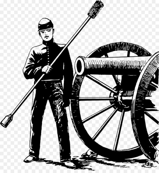 Артиллерист с пушкой