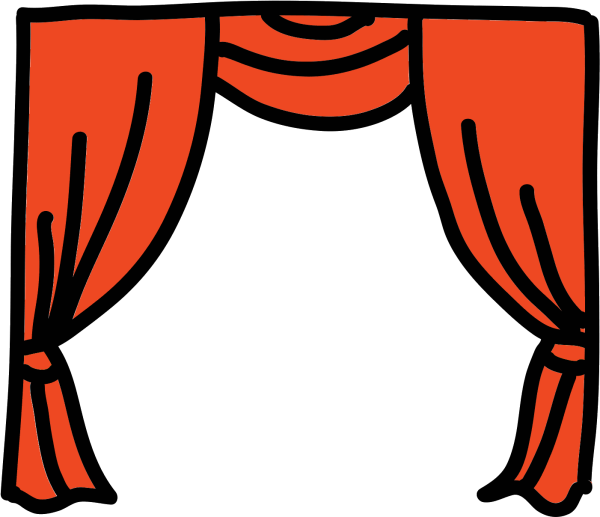 Шторы театра мультяшные