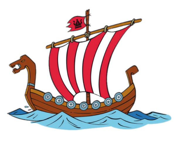 Корабль викингов дракар нарисовать