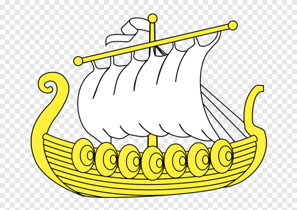 Корабль викингов дракар рисунок