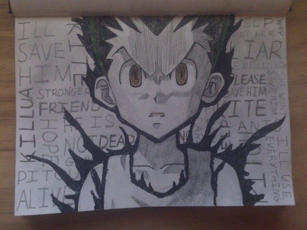 Гон Хантер х Хантер рисунок